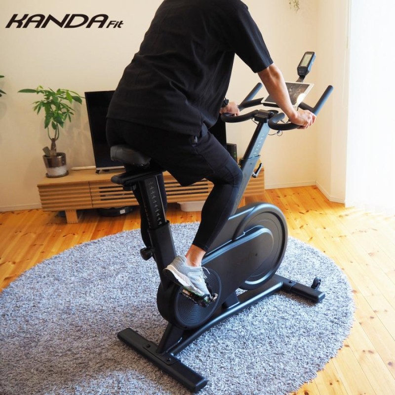 KANDA Fit AEROWIRE スピンバイク フィットネス 最新式コンピュータ ...