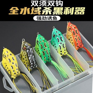 【全店免運】新款雷蛙仿真路亞黑魚仿生雷強套裝雙鉤假餌改裝打黑遠投專殺青蛙