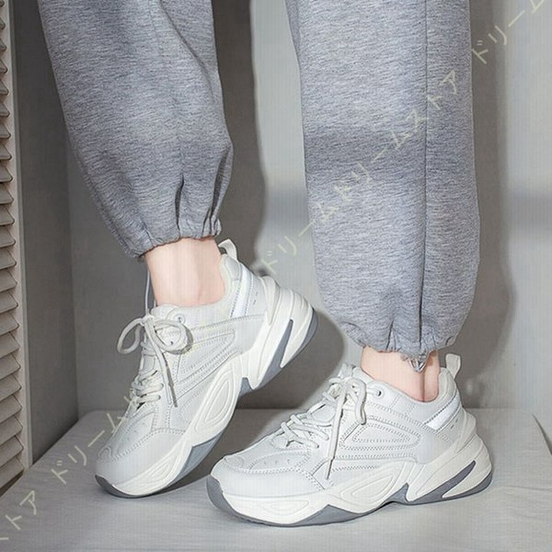 厚底スニーカー レディース インヒールスニーカー 美脚 ウォーキングシューズ 厚底 軽量 スニーカー レースアップ 4cm 身長アップ 疲れにくい ダッドシューズ 通販 Lineポイント最大0 5 Get Lineショッピング