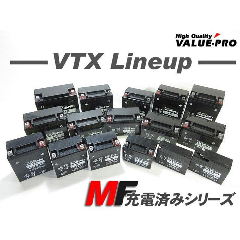 新品 充電済バッテリー VTX9-BS 互換 YTX9-BS / スペイシー125 ブロス650 CBR250R CBR400R ブロス400  スティード フォートラックス300 | LINEショッピング