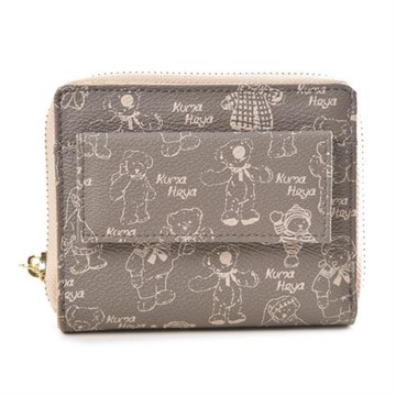 kuma heya -美國熊奶茶色零錢袋短夾
