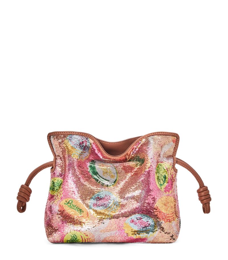Loewe X Paula'S Ibiza Mini Sequin Flamenco Clutch Bag