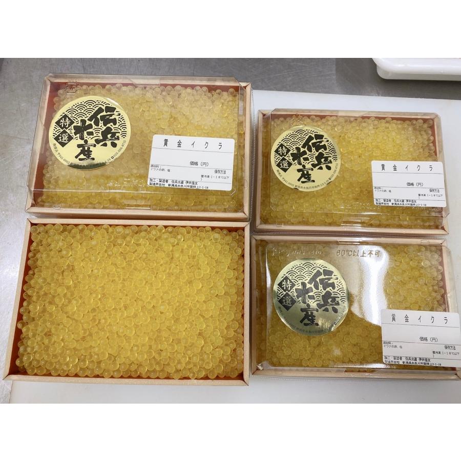 黄金いくらしょうゆ漬け 100ｇ  食べ物 グルメ 糸魚川 糸魚川産 傳兵商品 傳兵 伝兵水産 伝平 でんべい いくら イクラ 醤油漬け 醤油 しょうゆ