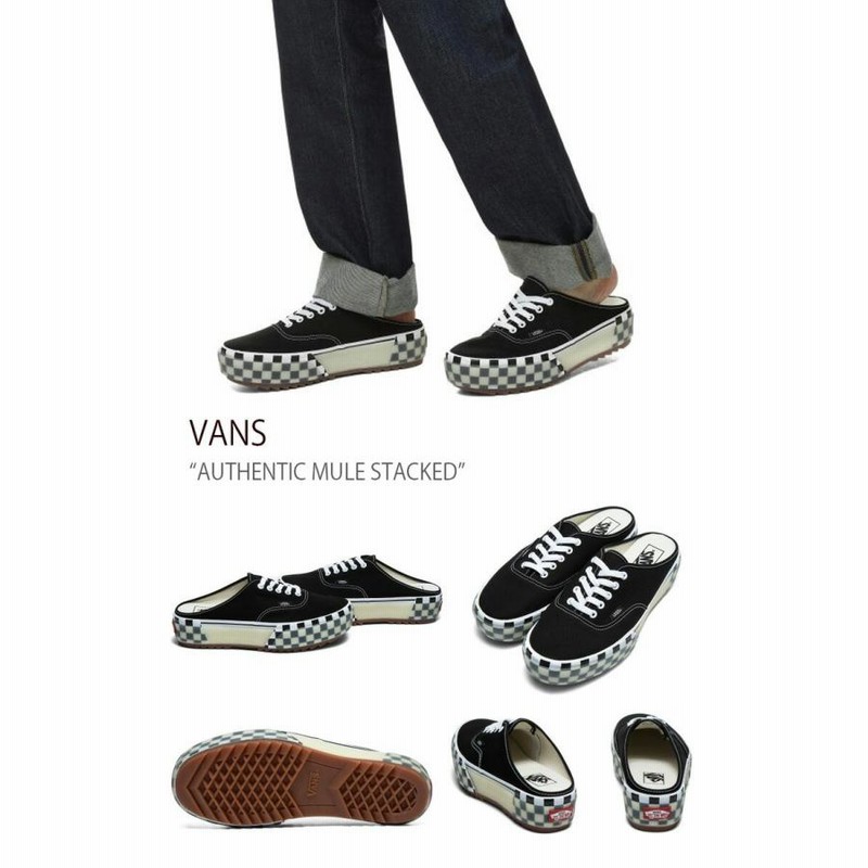 VANS バンズ スニーカー AUTHENTIC MULE STACKED CANVAS CHECK