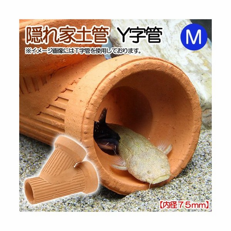 隠れ家土管 ｙ字管 ｍ 内径７５ｍｍ 大型 シェルター 水槽用オブジェ アクアリウム用品 通販 Lineポイント最大0 5 Get Lineショッピング