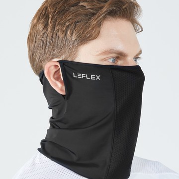 Leflex 防紫外線運動面罩  L 30 x 26.5cm  黑色  1個