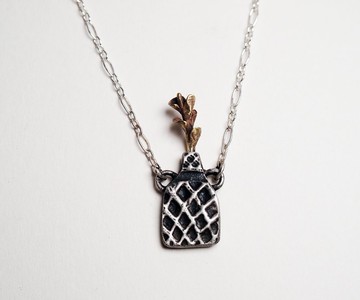 【Vase 系列】 #c39花瓶項鍊/ 925銀/ 手工禮物/ 客製化