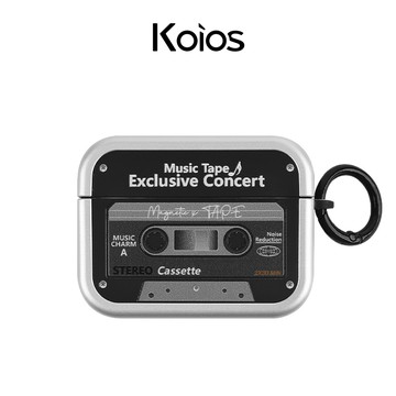 【Koios】Airpods 5｜黑色復古磁帶耳機殼 4 3 2 1 Pro2 Pro3 保護殼 耳機殼 防撞 保護套