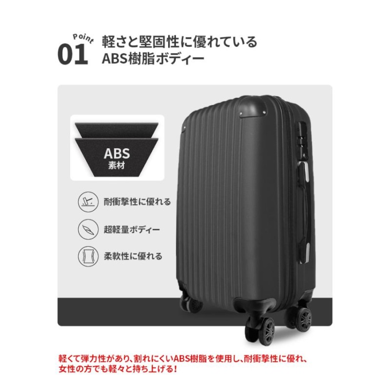 プレゼントあり」送料無料 キャリーケース スーツケース Mサイズ