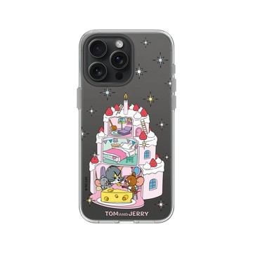 iPhone 15 Pro Max Clear 透明 - 湯姆貓與傑利鼠 Tom and Jerry - 生日快樂!