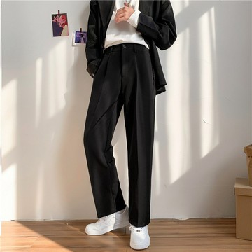【4XL】黑色西裝褲 直筒褲 长裤
