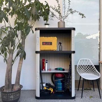 戶外收納柜陽臺工具置物雜物柜日式庭院室外花園儲物