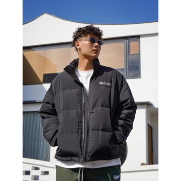 BALLHO秋冬季運動短款羽絨服男立領寬松休閑保暖籃球訓練外套鴨絨