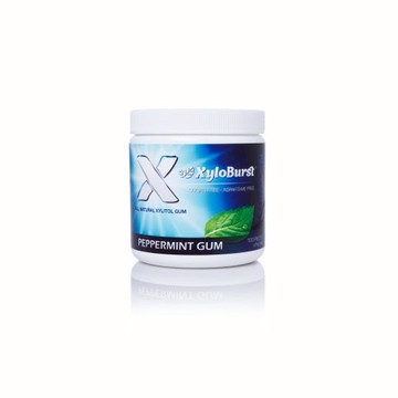 Xylitol Gum Peppermint 100 Count by Xyloburst
