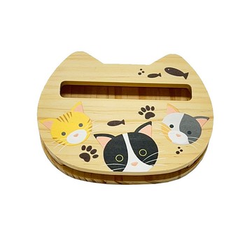 AR 萌貓系列 木質手機架擴音盒 客製化禮物 手機擴音座 手機支架