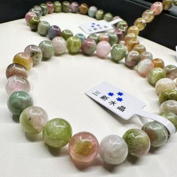 貓眼碧璽 西瓜碧璽 貓眼西瓜碧璽 雙色碧璽 🌠三新水晶🌠貓眼碧璽手珠碧璽手珠 碧璽手鏈