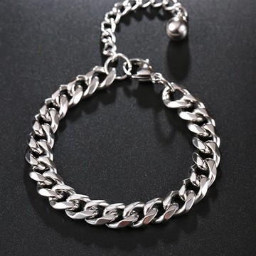 時尚霸氣手鏈男士韓版鈦鋼手環簡約個性潮男手飾學生嘻哈飾品配飾