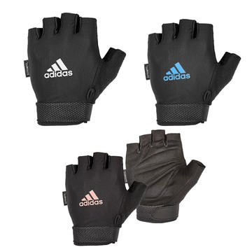 ADIDAS TRAINING 健身短指手套 可調式透氣手套 重量訓練 愛迪達 ADGB-124
