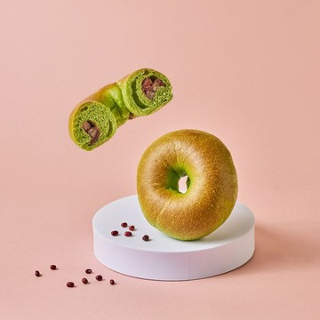 【門市取貨】抹茶紅豆貝果