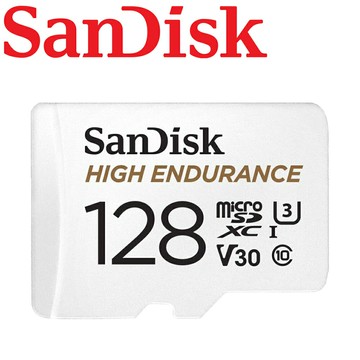 SanDisk 128GB High Endurance microSDXC TF U3 V30 高耐寫 記憶卡 監控專用