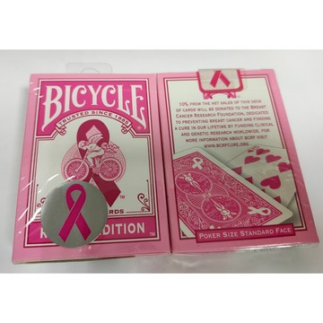 【USPCC 撲克】撲克 BICYCLE 紅絲帶 紀念牌 V1 ribbon edition有封標-S10322410