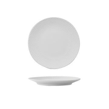 WANDU 瓦讀 淺盤 3891 餐盤 點心盤  8吋  珠點 白色  1個