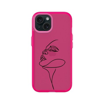 iPhone 15 Clear 粉漾桃 - MYMY REVERZ TATTOO - 線條