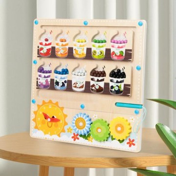 磁性數字走珠迷宮玩具幼兒童運筆吸鐵早教益智力邏輯思維訓練游戲
