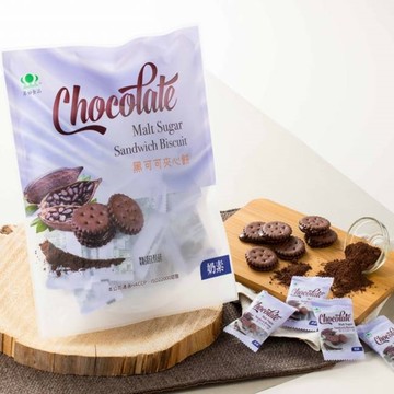 【昇田食品】黑可可夾心餅 250g