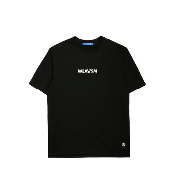 蟲洞寬鬆彈性Tee- 黑