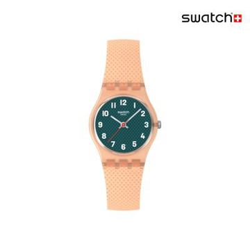 Swatch PEACHY WEAVE 經典手錶/女錶/瑞士製造 LO117 (25mm)