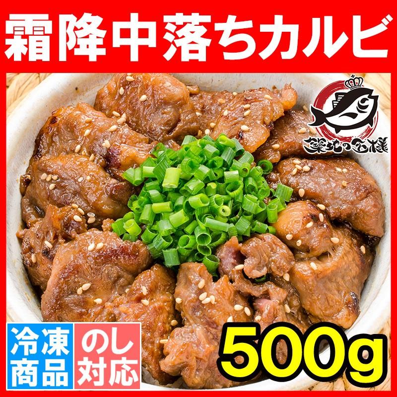 中落ち カルビ 牛カルビ 焼肉 500g 業務用 味付け 牛肉 肉 お肉 熟成 鉄板焼き ステーキ BBQ ギフト