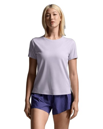 女T恤 2XU Aero Tee 女士 暢跑吸濕快乾防曬機能運動T恤｜淺紫
