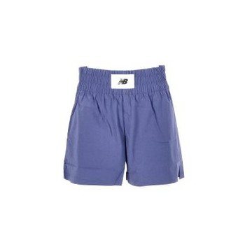 New Balance 女款 藍紫色 美規 寬鬆 高腰 運動 休閒 拳擊 造型 短褲 WS51102DRE
