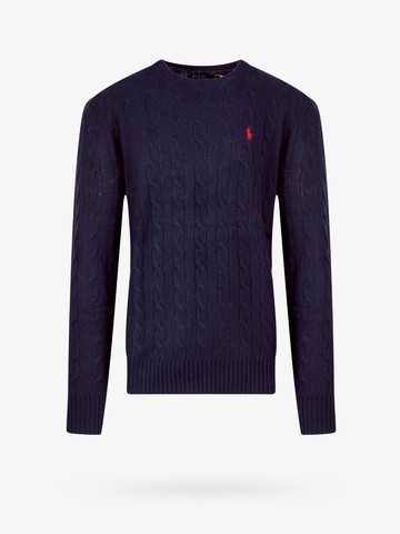 Wool and cashmere sweater with embroidered logo - POLO RALPH LAUREN - gender_Man