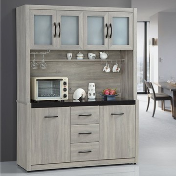 MUNA家居 依琳5.3尺餐櫃/碗盤櫃(全組) 157.6X41.8X197.2cm