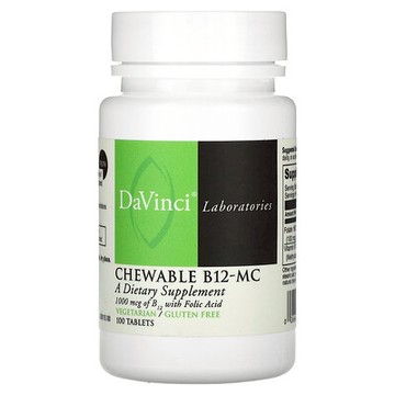 DaVinci Laboratories, B12-MC 咀嚼片，100 片