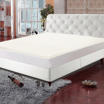 寢城之戀 100%泰國純天然AA級乳膠 防蹣抗菌 乳膠床墊  乳白色  單人  5cm  1個