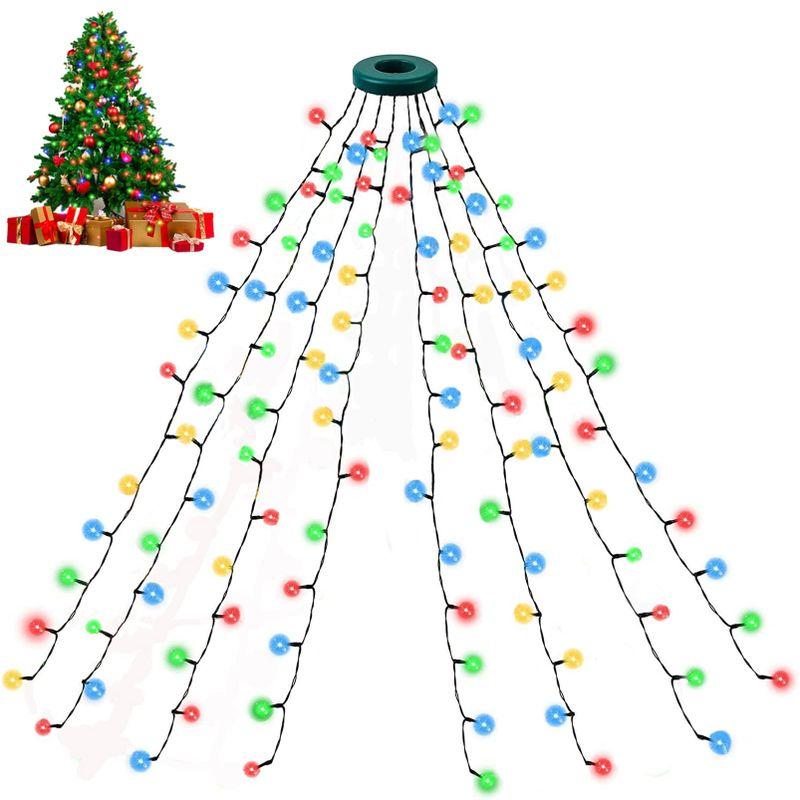 在庫一掃・PSE認証済みクリスマスツリー イルミネーションライト