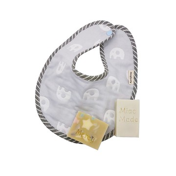 Mercy新生兒圍兜兜綜合禮盒 ( 粉色 / 灰色 )