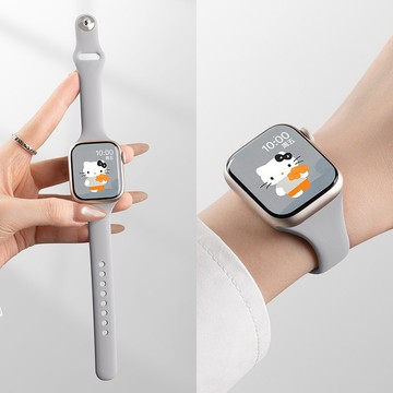 修身款 小蠻腰矽膠錶帶 適用 Apple Watch 11 10 9 8 SE 7 6 5 蘋果錶帶 42mm 46mm