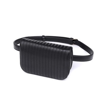 高爾夫小腰包小球包可以放手機腰帶小球包PU皮黑色百搭韓版