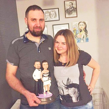 客制化人物公仔 結婚 周年紀念 禮物 訂制 3D人偶 人像畫 似顏繪