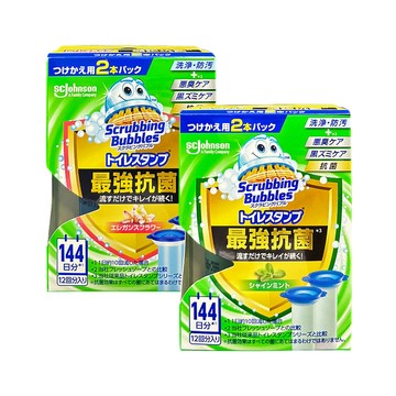 SC Johnson 日本莊臣-最強洗淨防污馬桶清潔凝膠補充管38gx2支/盒(本品不含推桿)_花香/薄荷香_2款可選