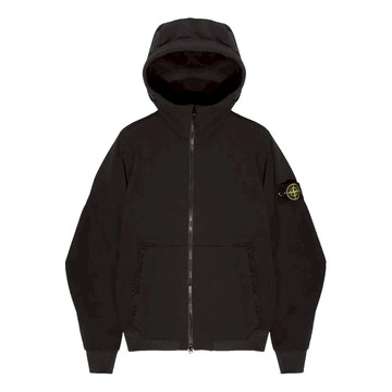 STONE ISLAND Soft Shell Hooded Jacket 'Black'