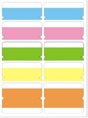 五彩分類索引片LD-700/20片42*32mm