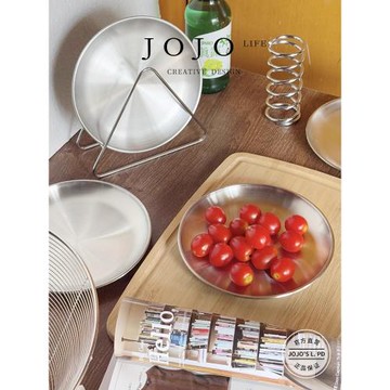 JOJO'S L. PD.stage.韓式不銹鋼吐骨碟高顏值家用圓形餐盤 | 階段