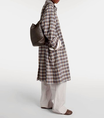 The Row Hugh leather slip-on shoes