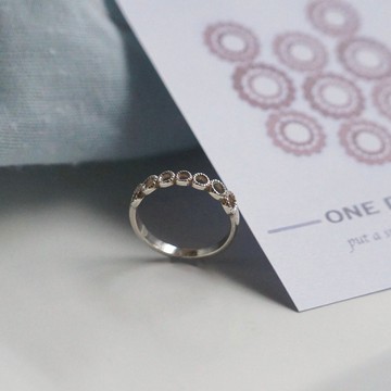 圈圈圓圓戒指 925銀