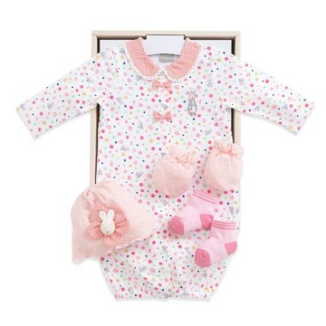 比得兔 粉嫩花花妙妙裝/連身衣4件組禮盒